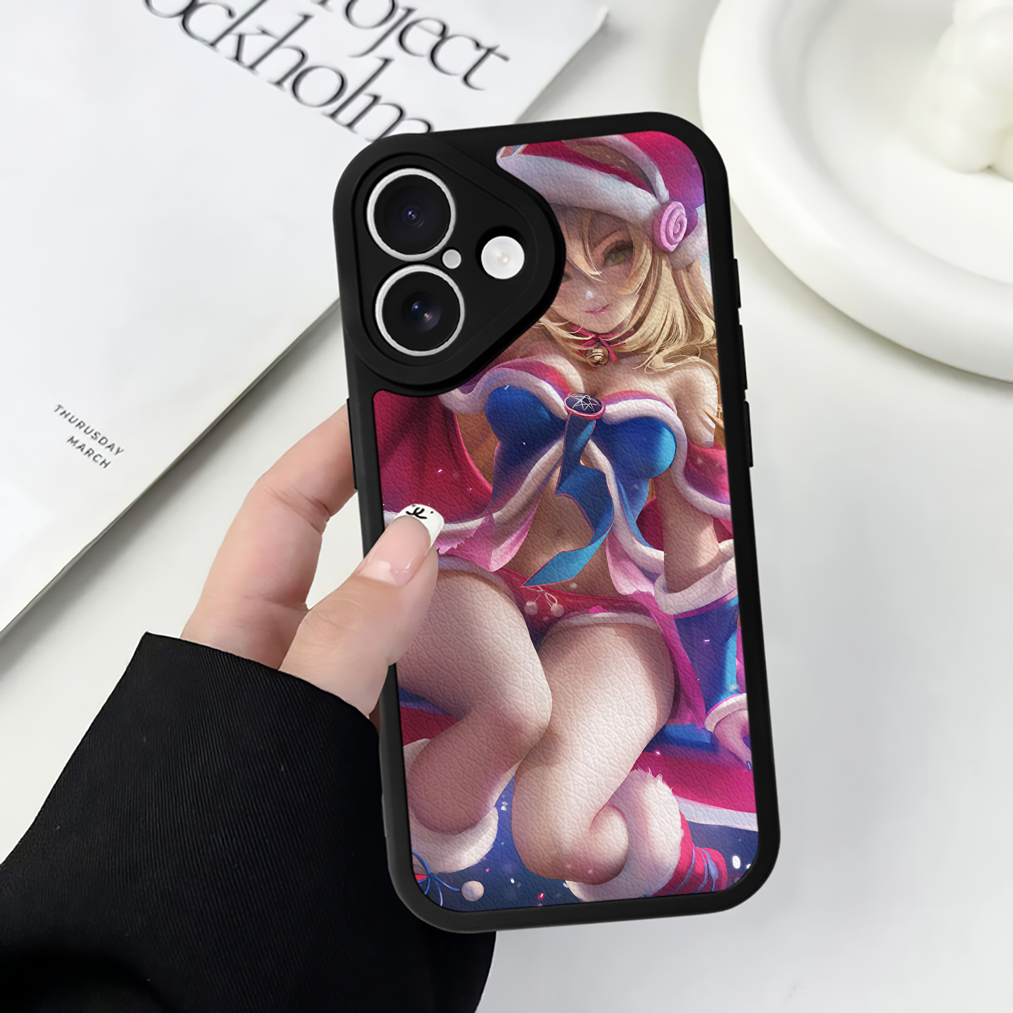 （画像用） 遊☆戯☆王 Yu-Gi-Oh! 【iPhone 16シリーズ対応】シリコンスマホケース（レザー調） 材質：シリコン